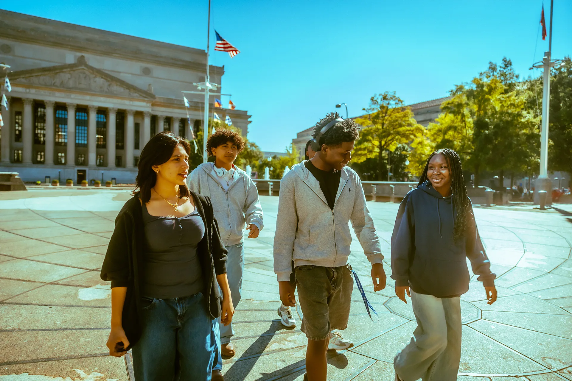 Templeton Academy students on a DC fieldwork excursion